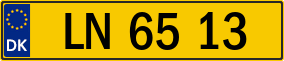 Trailer License Plate